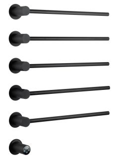 Полотенцесушитель электрический встраиваемый Wonzon & Woghand M?nchen WW-A355-MB 52x70 см с внутренней частью чёрный матовый